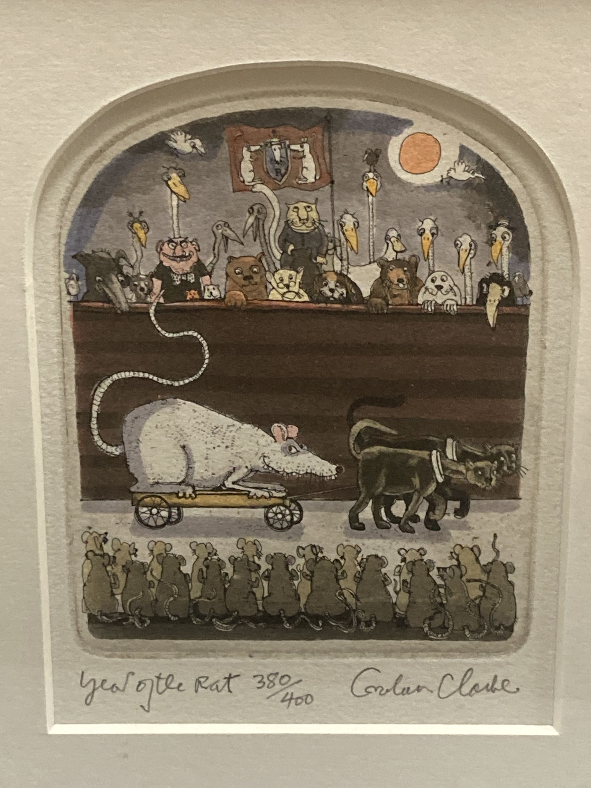 Graham Clarke, two etchings, Year of the rat and Tapas, signed and numbered, largest 15 x 11.5cm